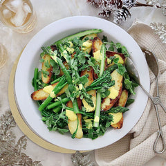 Potato Asparagus and Broccolini Salad - with Horseradish and Turmeric Dressing | Harris Farm Online