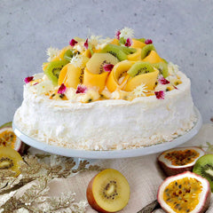 Summer Fruits Pavlova - with Passion Fruit Yoghurt and Cream | Harris Farm Online