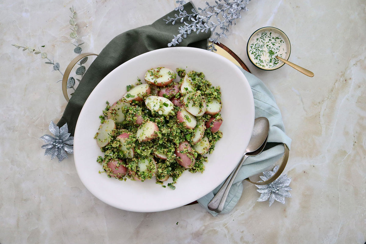 Potato and Green Sicilian Olive Salad | Harris Farm Online