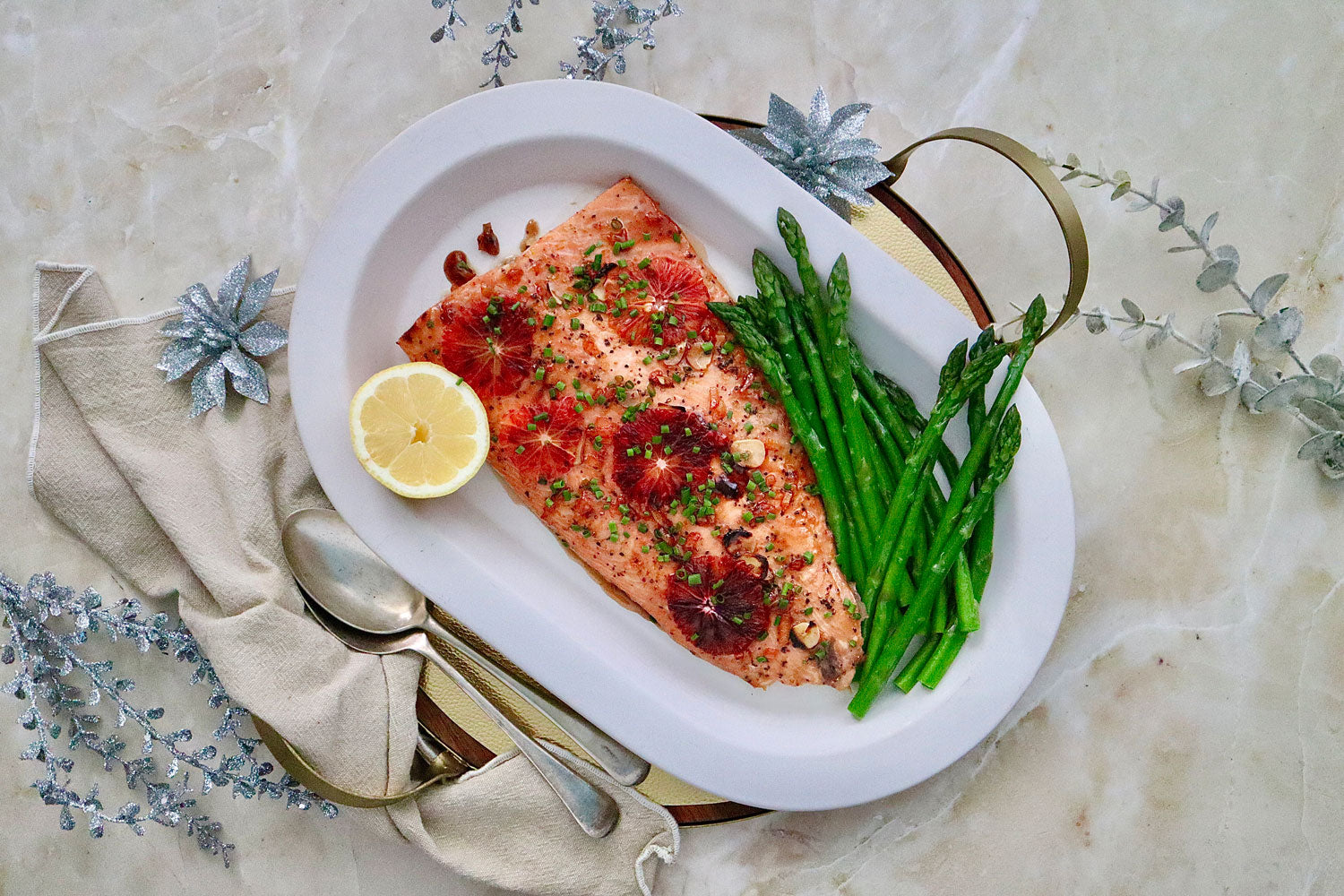 Sticky Orange Baked Salmon - with Asparagus | Harris Farm Online