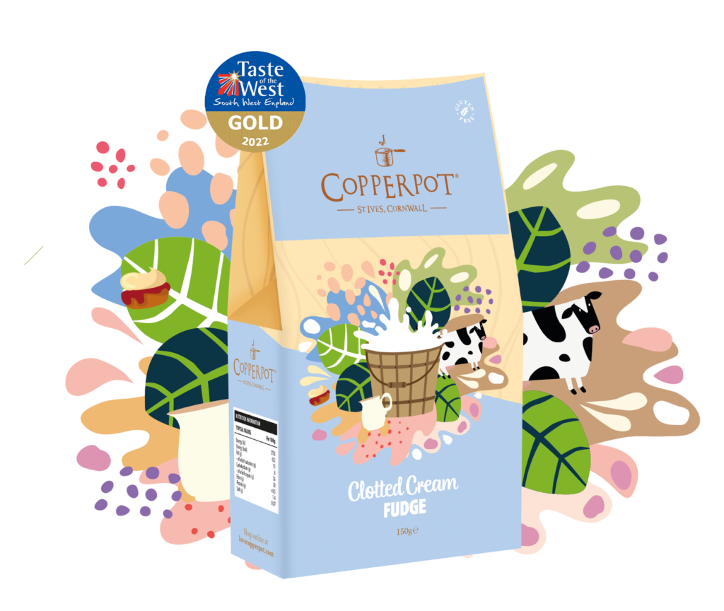 Copperpot Cornish Clotted Cream Fudge 150g