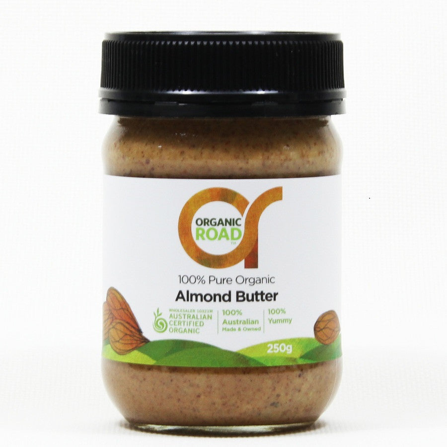 Organic Road Butter Almond 250g , Frdg2-Dairy - HFM, Harris Farm Markets
