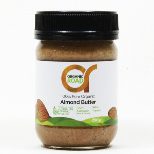 Organic Road Butter Almond 250g , Frdg2-Dairy - HFM, Harris Farm Markets
