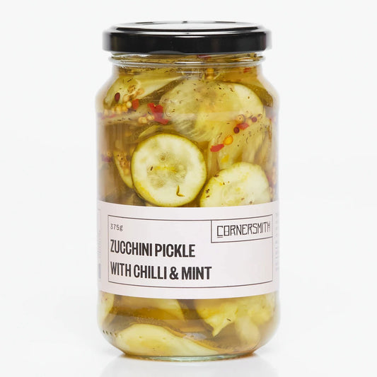 Cornersmith Zucchini Pickle with Chilli & Mint 375g | Harris Farm Online