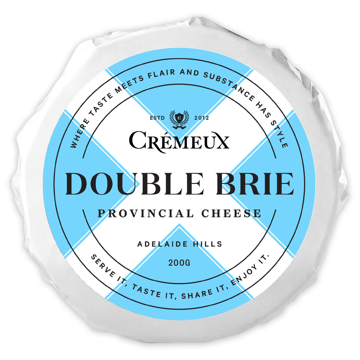 Brie - Double Cream - Prepacked Wheel (125g) Cremeux