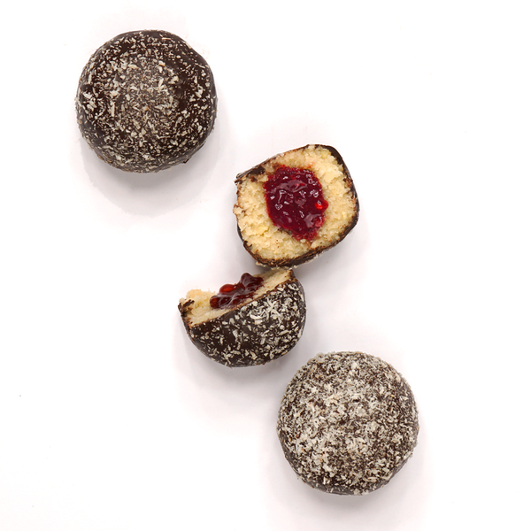 Health Lab Plant Based 70% Dark Choc Lamington Jam Balls | Harris Farm Online