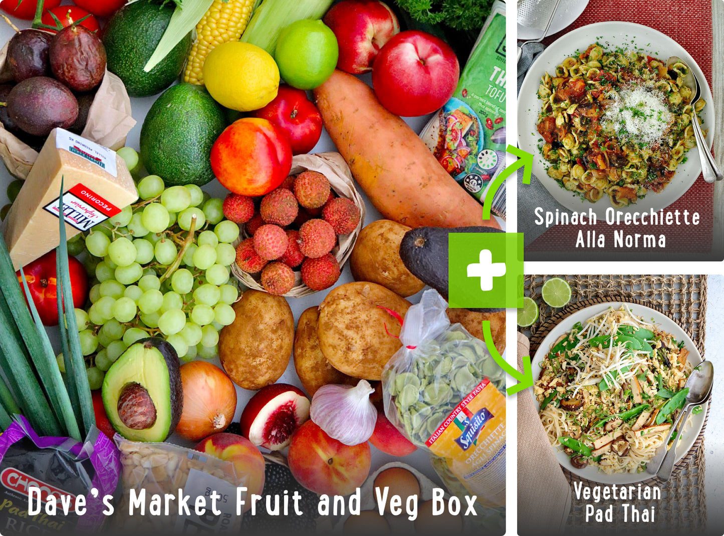 Dave's Recipe Box - Spinach Orecchiette Alla Norma and Vegetarian Pad Thai | Harris Farm Online