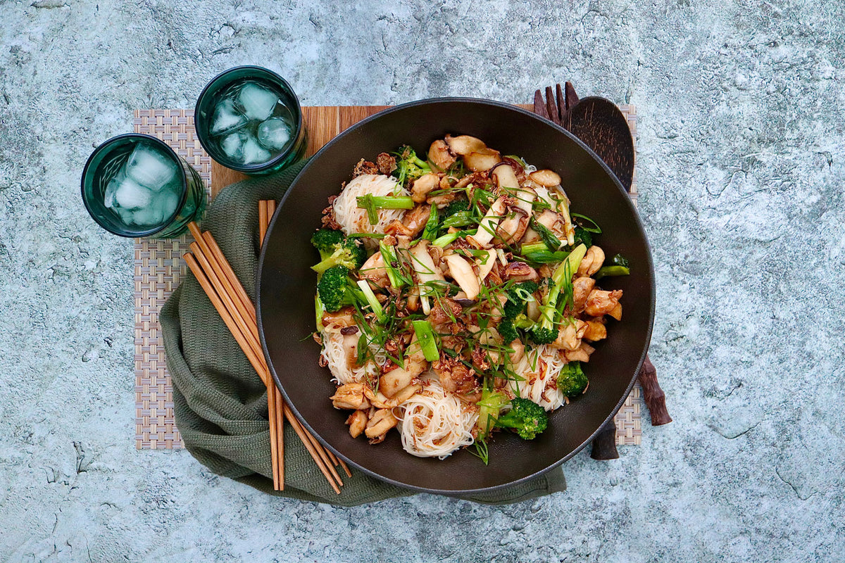 Chicken and King Oyster Mushroom Stir Fry - with Oyster Sauce  |  Harris Farm Online