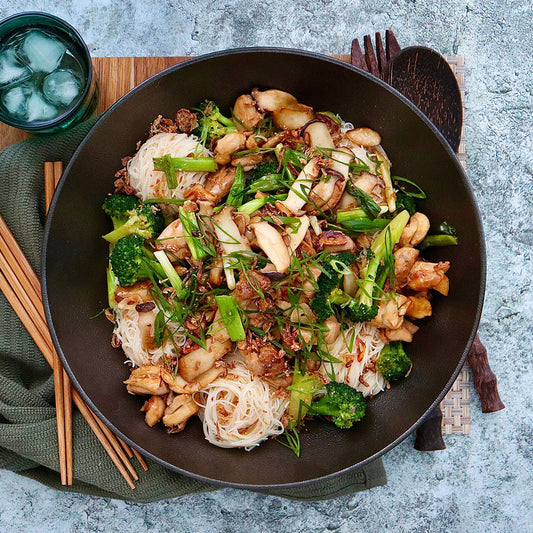 Chicken and King Oyster Mushroom Stir Fry - with Oyster Sauce  |  Harris Farm Online