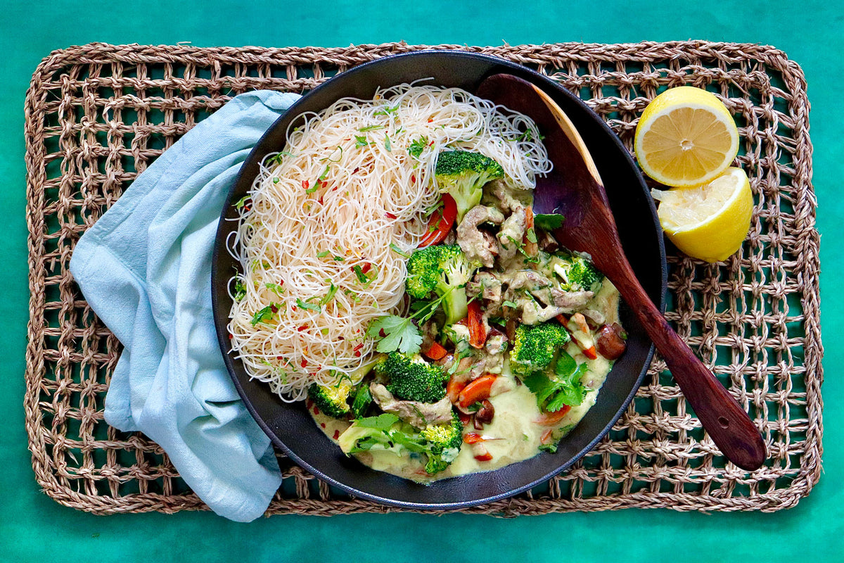 Green Bean Curry - with Vegetables and Rice Noodles | Harris Farm Online