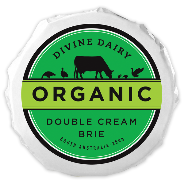 Divine Dairy Organic Double Brie 200g