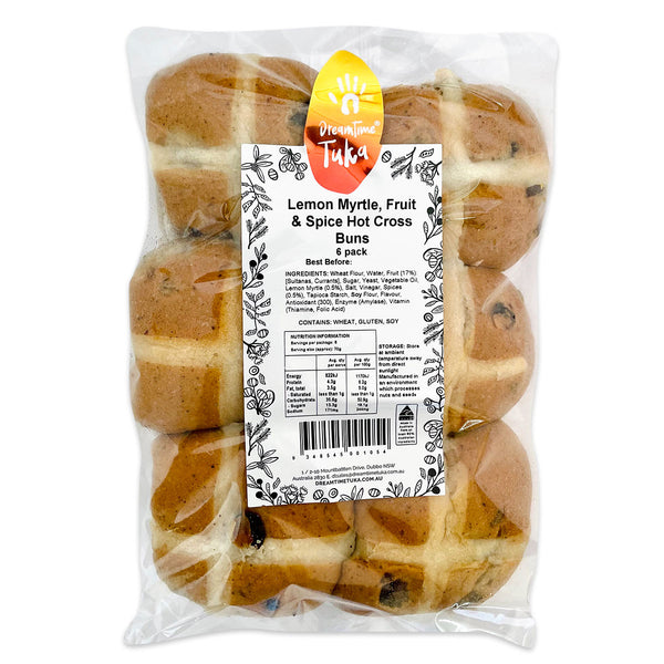 Dreamtime Tuka Hot Cross Buns Lemon Myrtle Fruit and Spice | Harris Farm Online