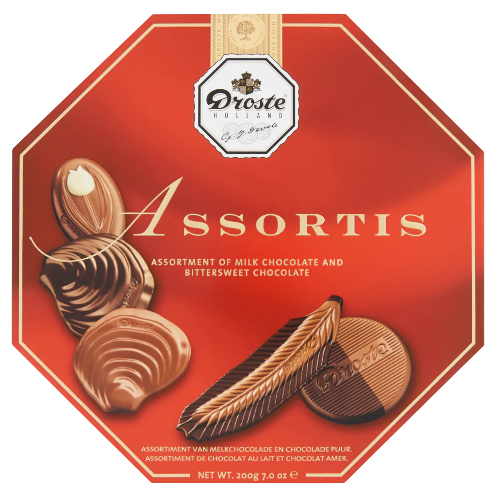 Droste Assortment of Milk Chocolate and Bittersweet Chocolate 200g