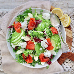 Smoked Salmon Salad - with Avocado, Palm Hearts and Goats Cheese | Harris Farm Online