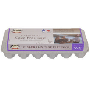 Pirovic Eggs Cage Free X 12 660g , Grocery-Eggs - HFM, Harris Farm Markets
