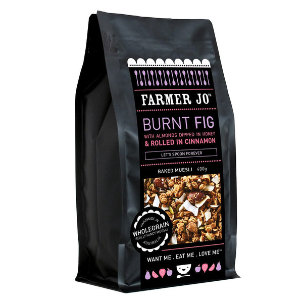 Muesli Burnt Fig Cin Almond 400g Farmer Joe , Grocery-Cereals - HFM, Harris Farm Markets
