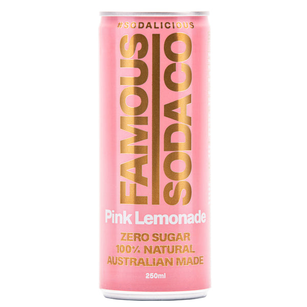 Famous Soda Co. Sugar Free Pink Lemonade | Harris Farm Online