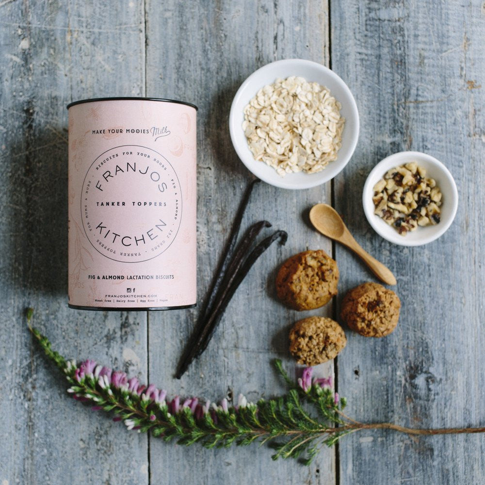 Franjos Kitchen Tanker Toppers Fig and Almond Lactation Biscuits 252g