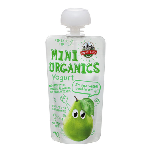 Gippsland Organic Yoghurt Pear Power Gippsland 70g , Frdg2-Dairy - HFM, Harris Farm Markets
