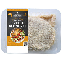 Chicken Gourmet Foods White Panko Chicken Breast Schnitzel 400-550g