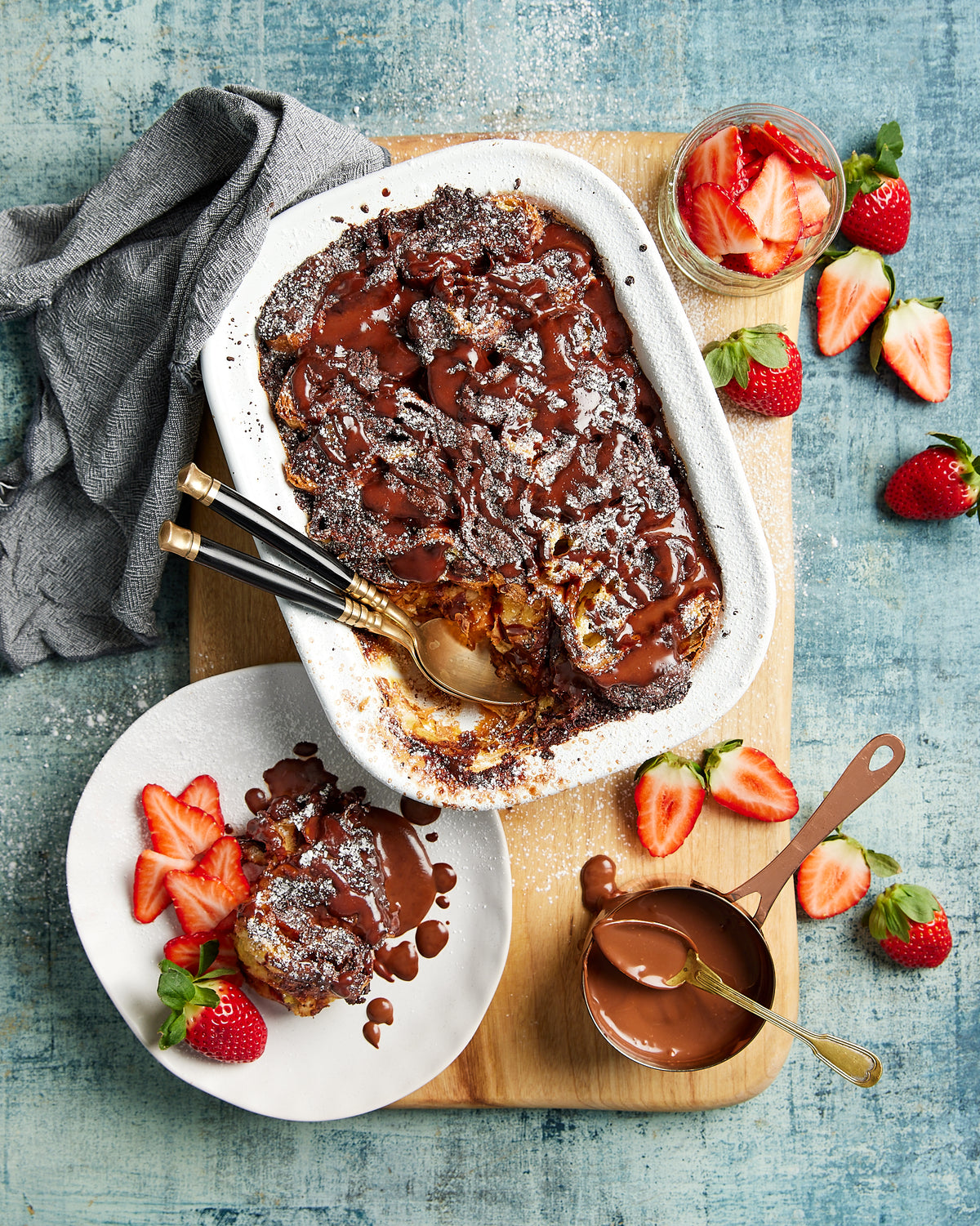 Pan De Chocolate - Chocolate Croissant and Custard Pudding | Harris Farm Online