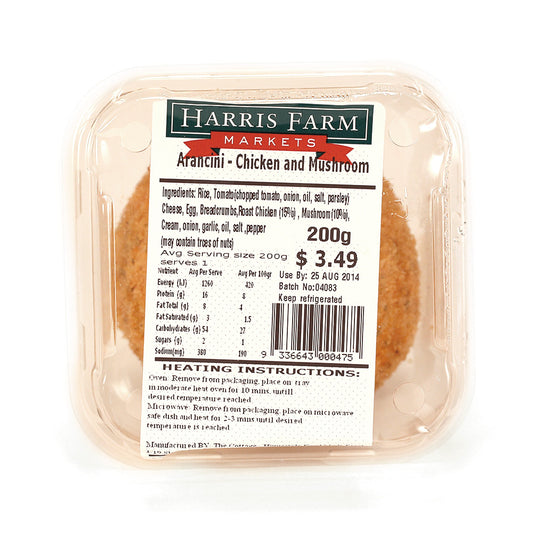 Harris Farm Arancini Chicken and Mushroom 300g , Frdg3-Meals - HFM, Harris Farm Markets
