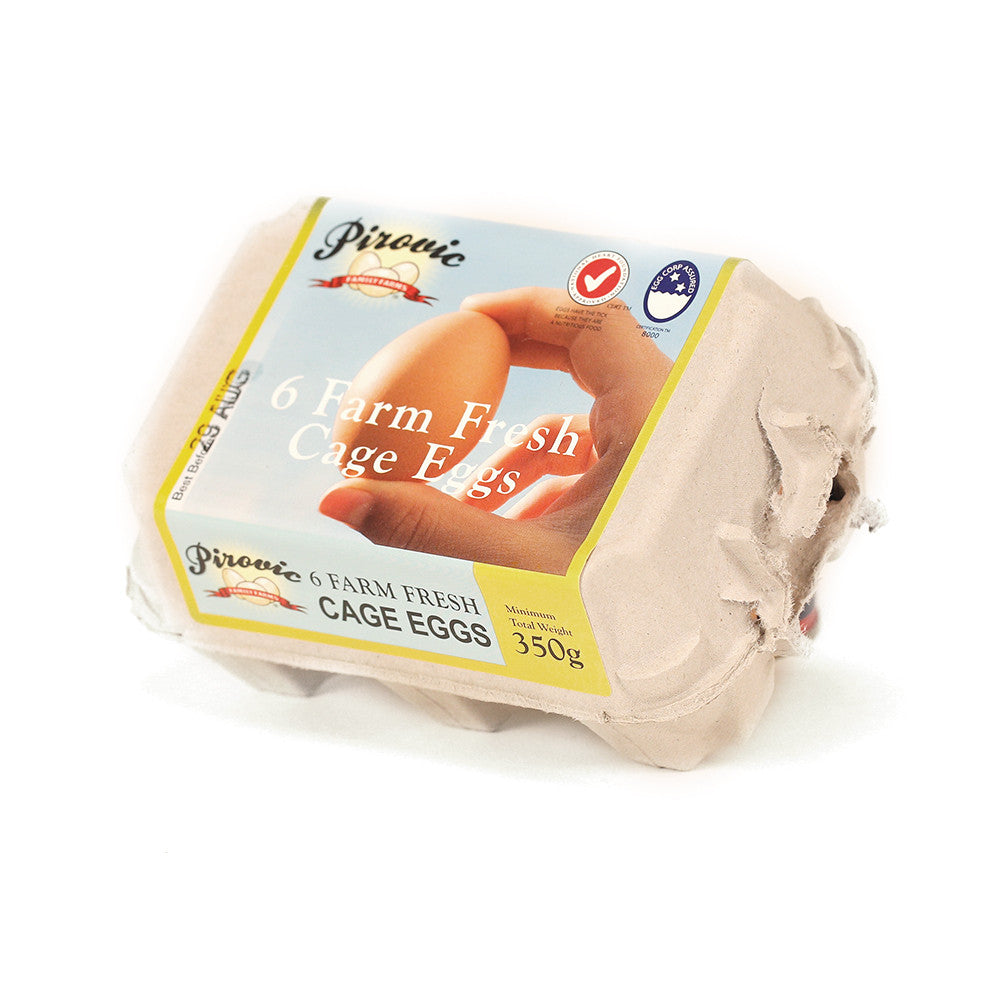 Pirovic Eggs X 6 350g , Grocery-Eggs - HFM, Harris Farm Markets
