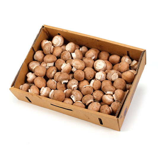 Mushrooms Swiss Brown (box 2kg) , Wholesale - HFM, Harris Farm Markets
