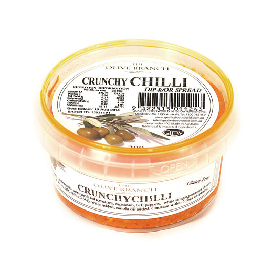 Olive Branch Crunchy Chilli Dip 200g , Frdg1-Antipasti - HFM, Harris Farm Markets

