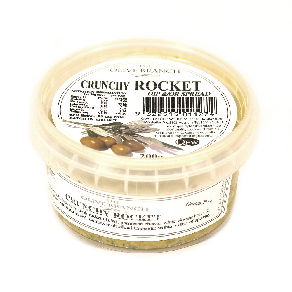 Olive Branch Crunchy Rocket Dip 200g , Frdg1-Antipasti - HFM, Harris Farm Markets

