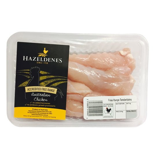 Hazeldenes Free Range Chicken Tenderloins 500-1kg