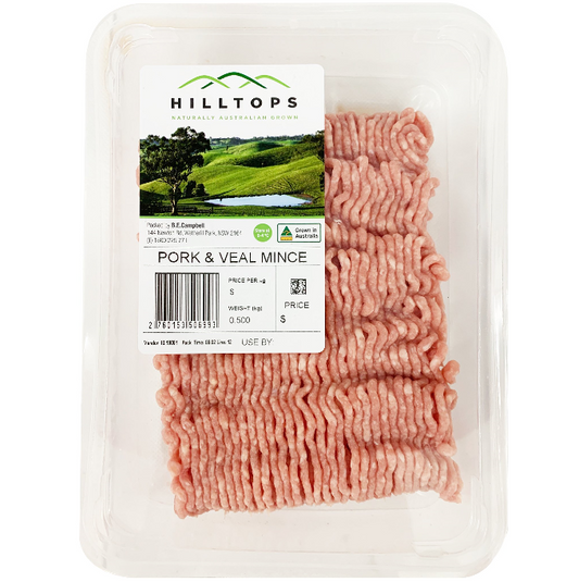 Pork & Veal - Mince Hilltops | Harris Farm Online