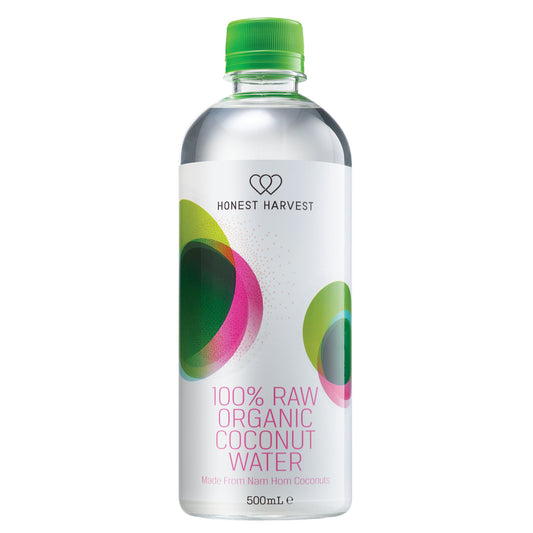 Honest Harvest 100% Raw Organic Coconut Water 500ml