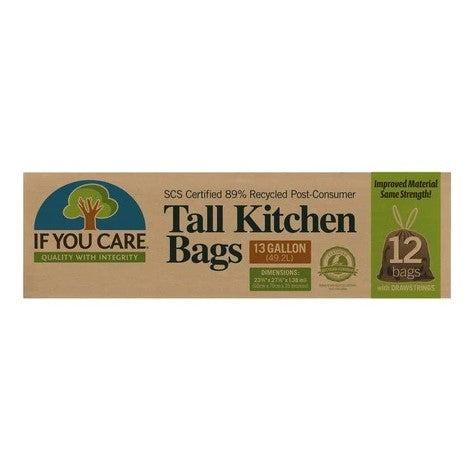 If You Care Recycled Tall Kitchen Bags 12 Bags | Harris Farm Online