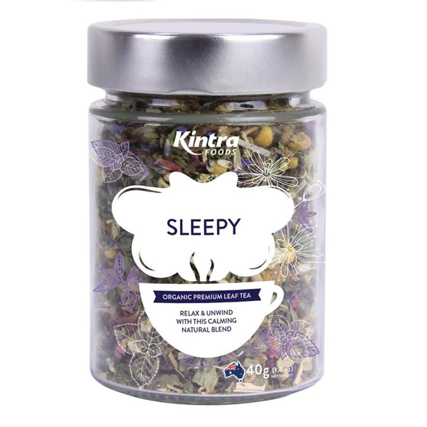 Kintra Foods Organic Sleepy Leaf Tea Jar | Harris Farm Online