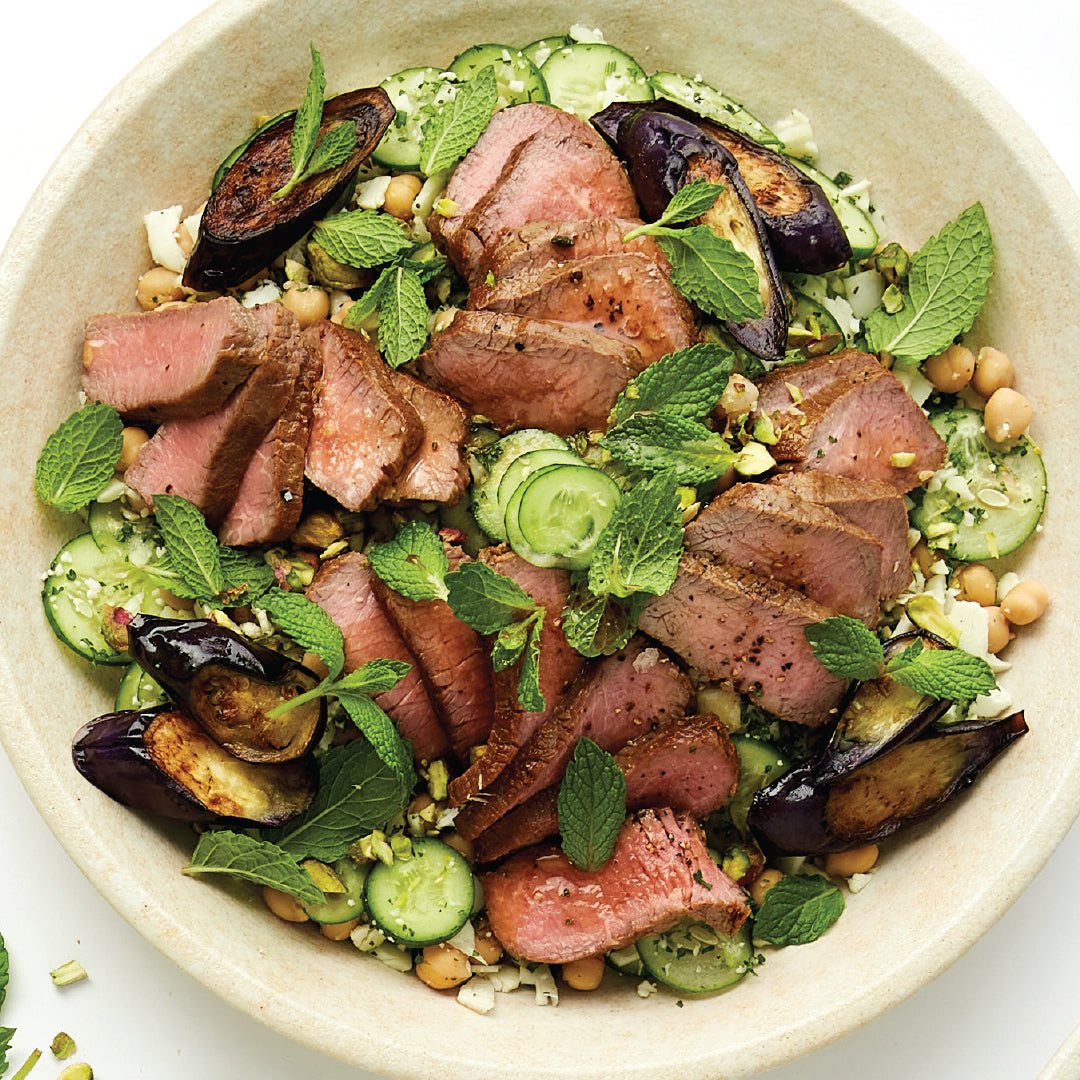 Lamb Backstrap - with Cauli Salad | Harris Farm Online 