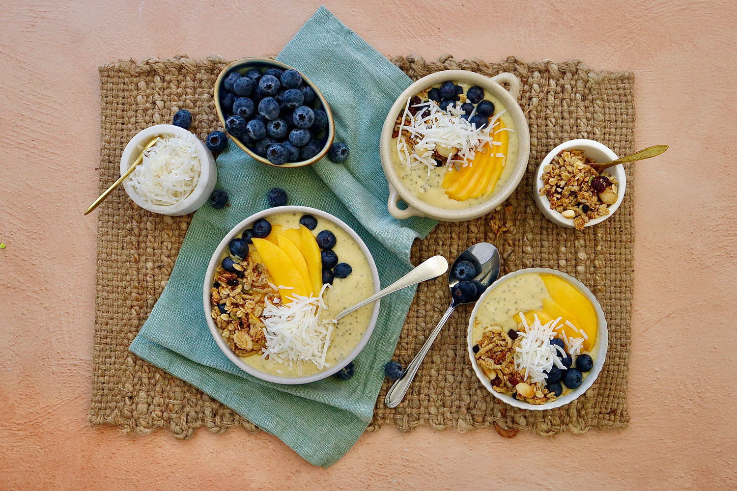 Mango, Banana and Chia Seed Smoothie Bowl - with Granola | Harris Farm Online