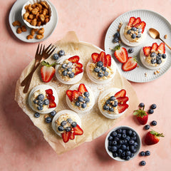 Berries Yoghurt and Cream Meringues - with Roasted Honey Cashews | Harris Farm Online