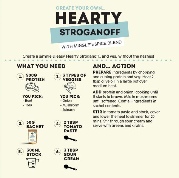 Mingle Hearty Stroganoff Seasoning | Harris Farm Online