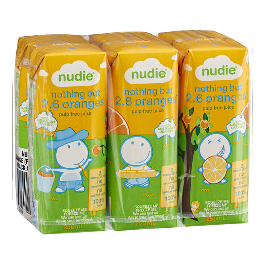 Nudie Orange Juice 6 X 250ml , Grocery-Drinks - HFM, Harris Farm Markets
