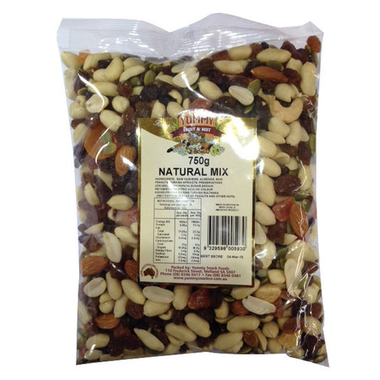 Yummy Natural Mix 750g , Grocery-Nuts - HFM, Harris Farm Markets
