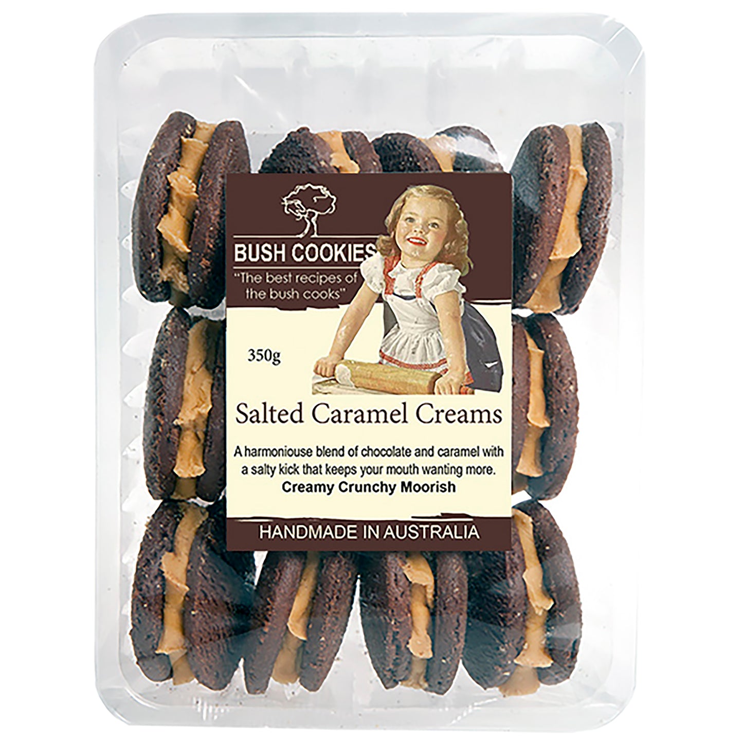 Bush Salted Caramel Bikkie 350g