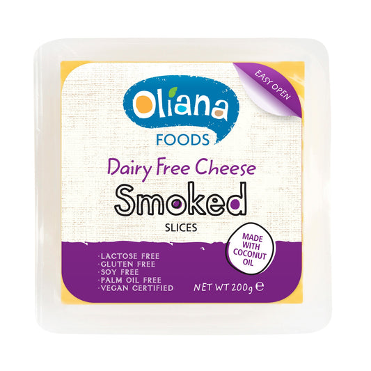 Oliana - Dairy Free Cheese - Smoked Slices (200g)