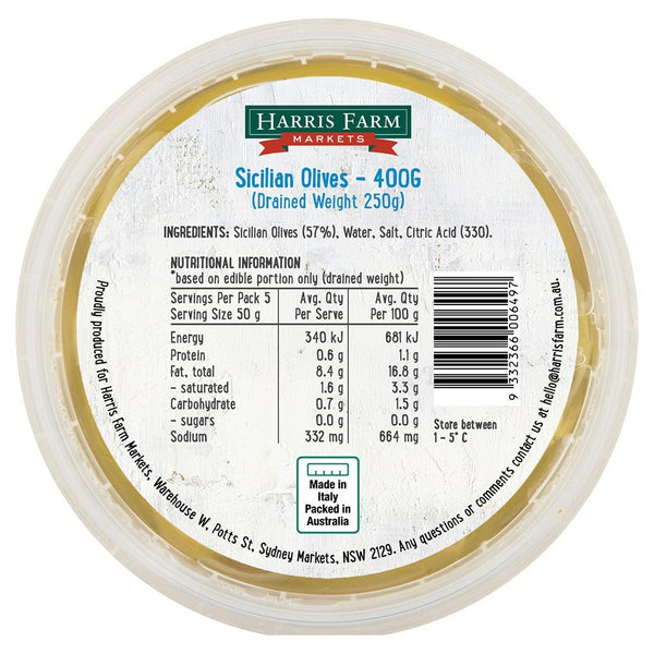Harris Farm Olives Sicilian | Harris Farm Online