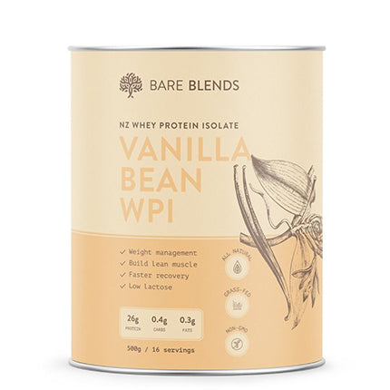 Bare Blends Organic Vanilla Bean WPI | Harris Farm Online