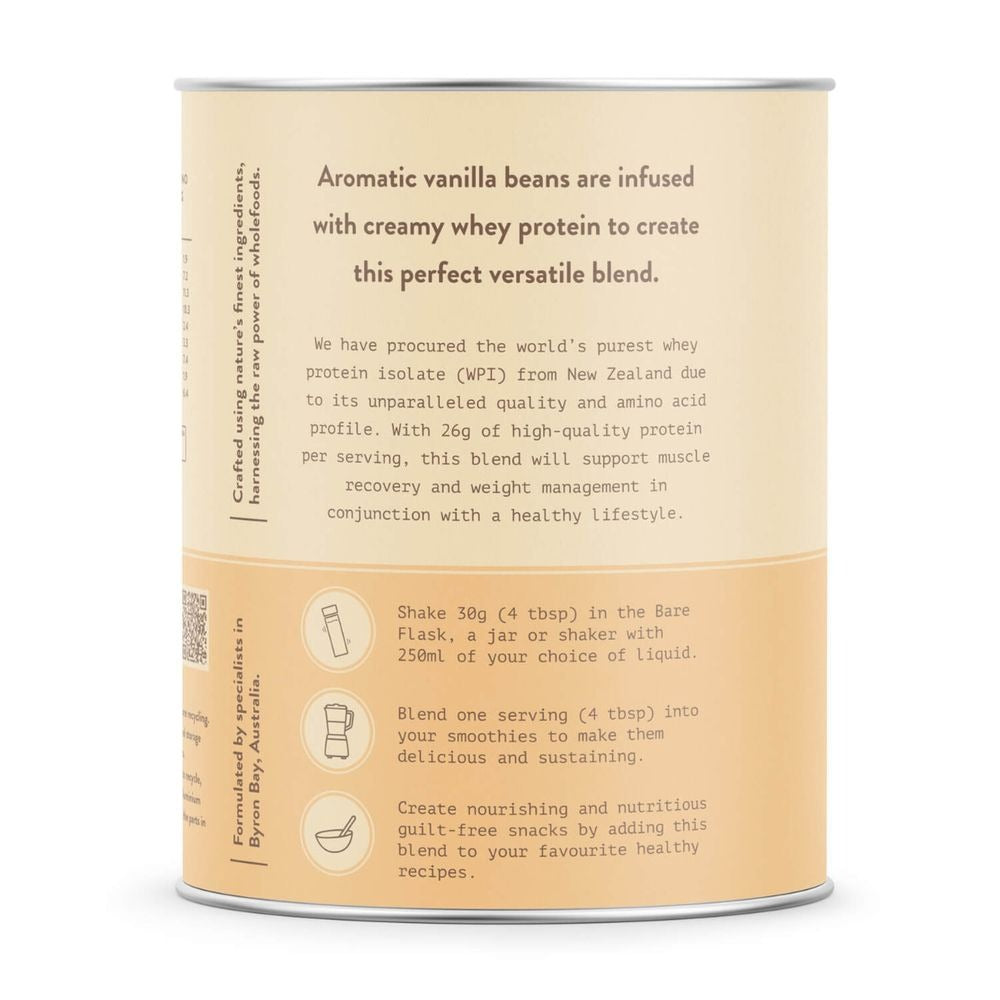 Bare Blends Organic Vanilla Bean WPI | Harris Farm Online
