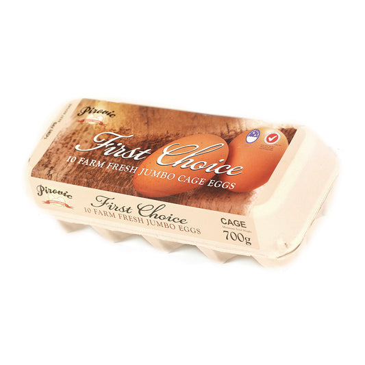 Pirovic Eggs Jumbo 10 X 70g , Grocery-Eggs - HFM, Harris Farm Markets
