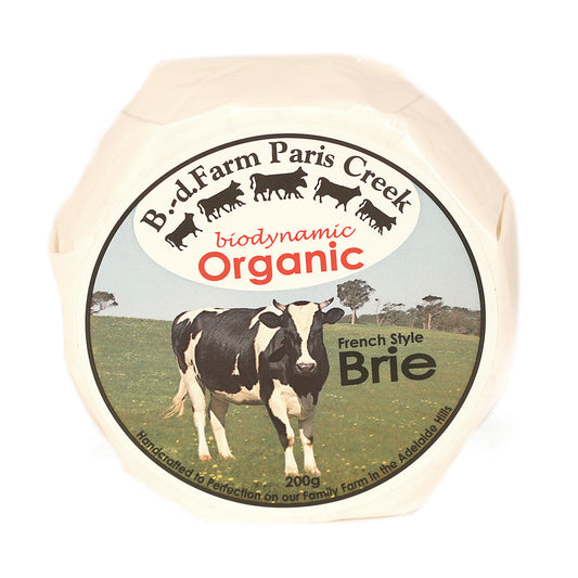 Brie Paris Creek Organic 200g , Frdg1-Cheese - HFM, Harris Farm Markets
