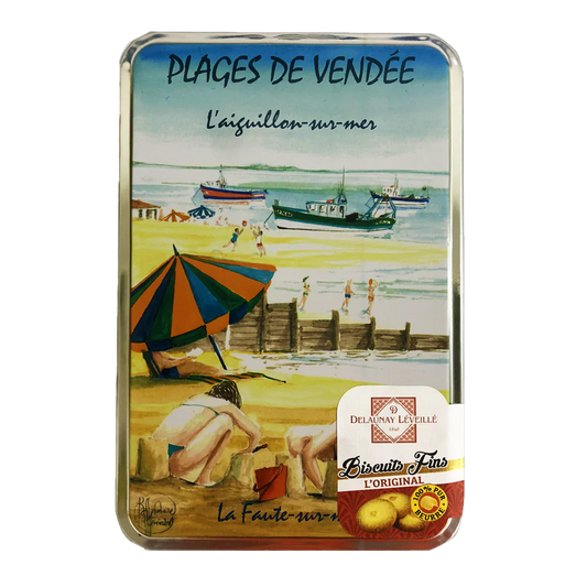Delauny Leveille Umbrellas Biscuit Tin 300g