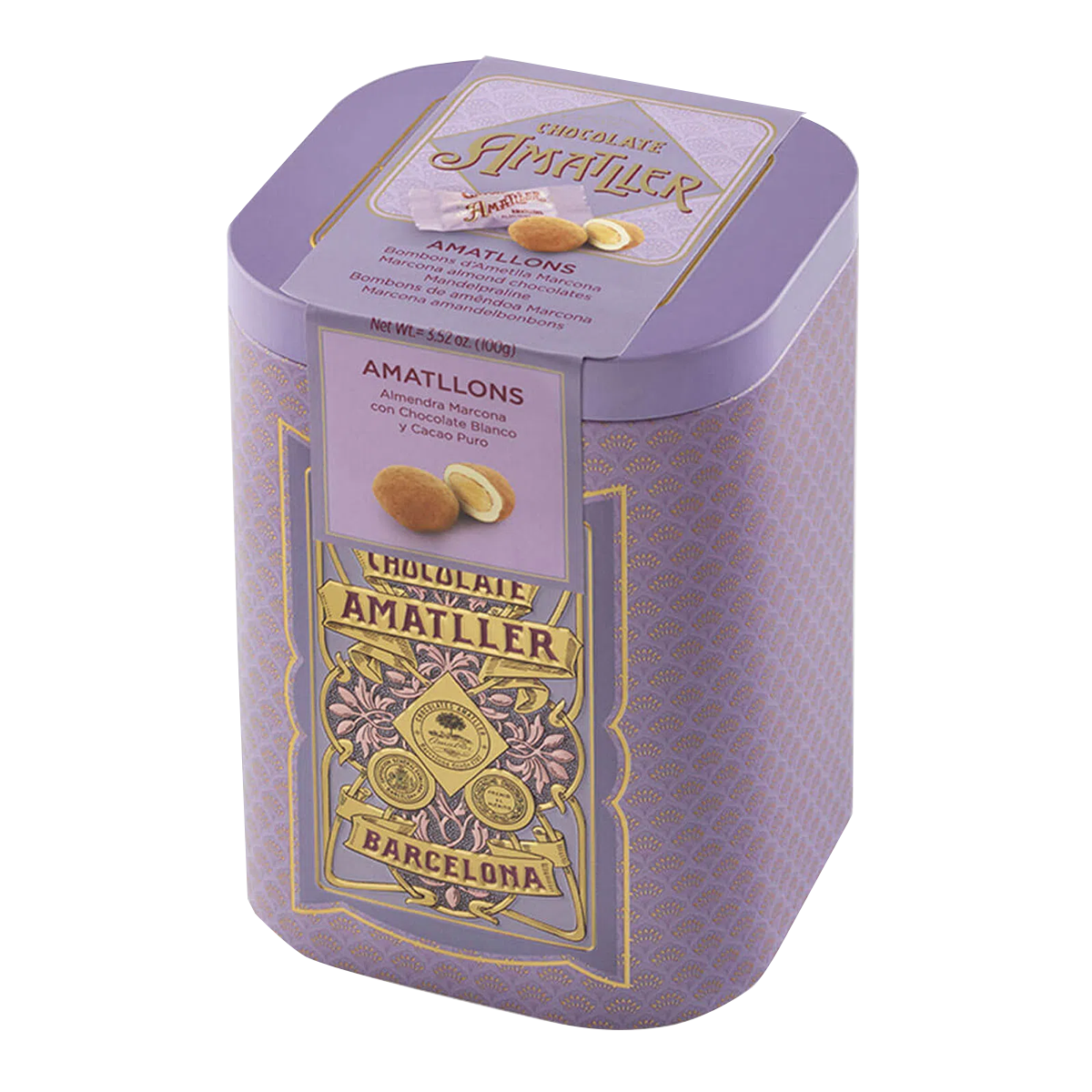 Amattller Purple Gift Tin Amattlons 100g